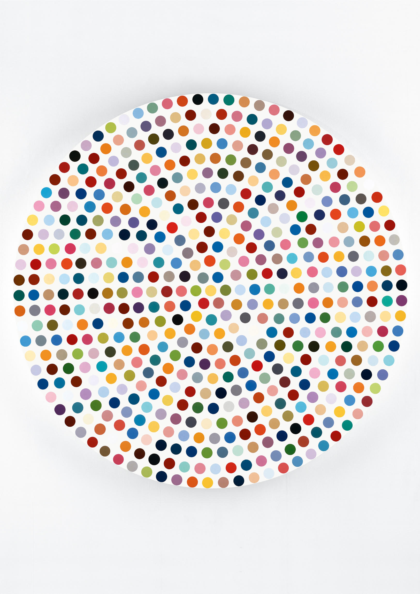 DAMIEN HIRST《ZINC SULFIDE》2004, φ182.9 cm, household gloss on canvas：「HOMMAGE」Sansiao Gallery