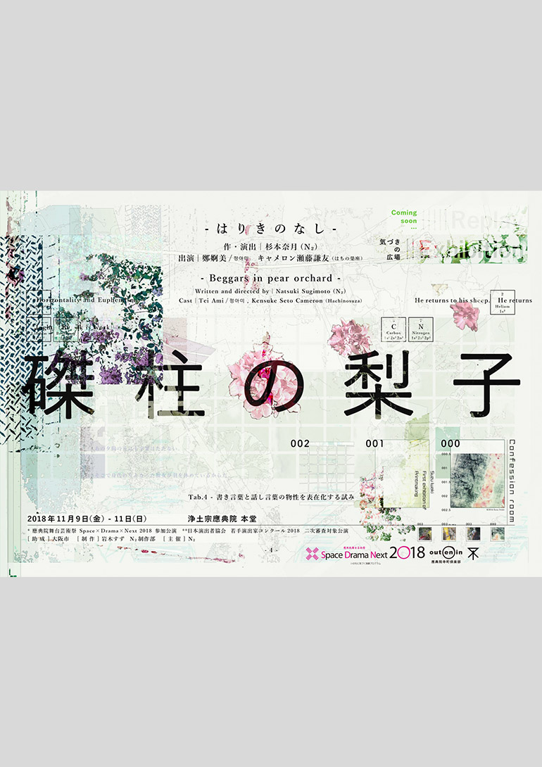 演劇ユニット「N₂ / エヌツー」、書き言葉と話し言葉の物性を表在化する試み、日韓英三ヶ国語で上演！！