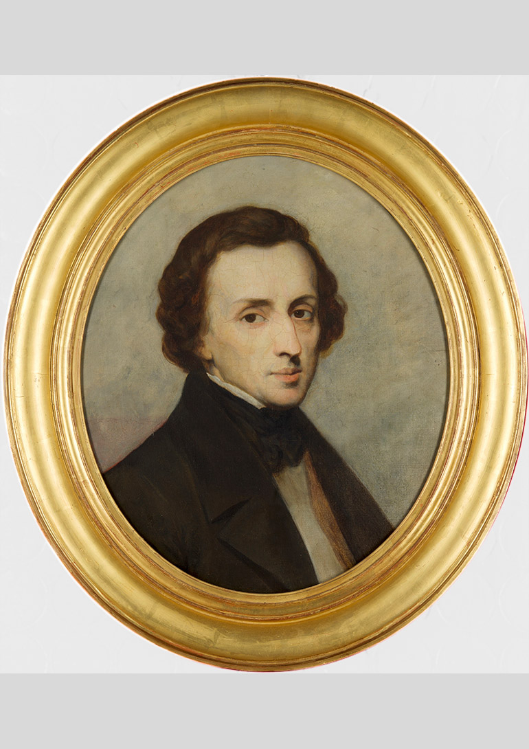 《フリデリク・ショパンの肖像》 アリ・シェフェール、1847年、油彩、カンヴァス credit：Dordrechts Museum